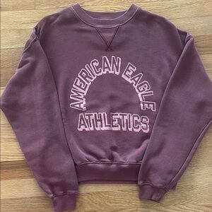 American Eagle Lived-In Pink Sweatshirt NWOT XXS, but check measurements